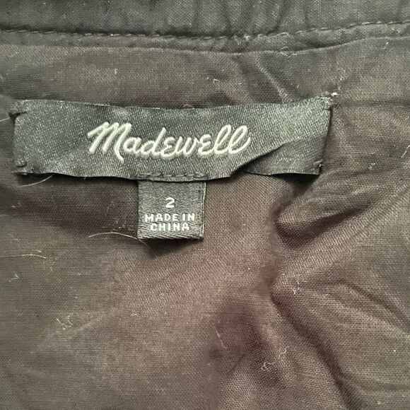 Madewell Black Embroidered Mini Skirt Size 2 000130 - Picture 3 of 3